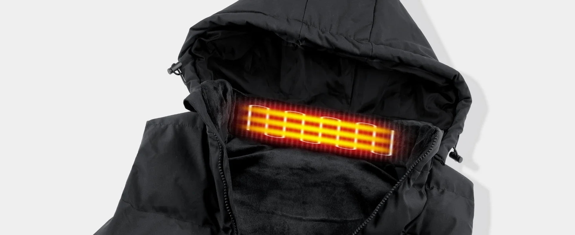 Heated Vest with 10000mAh Battery Pack & Detachable Hood - 9 Heating Zones, 3 Levels - Size XL