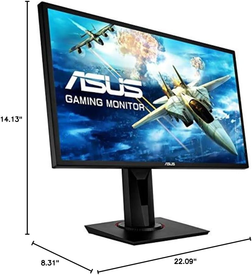 ASUS VG248QG 24" G-SYNC Gaming Monitor | 165Hz, 1080P, 0.5ms, Eye Care, DP/HDMI/DVI - Black