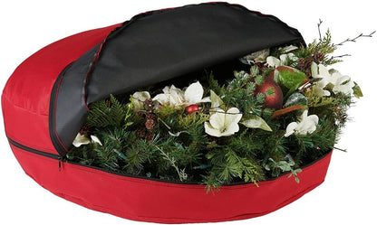 30” Wreath Storage Bag - Keeps Christmas Wreaths Up to 30” Safe & Deformation-Free