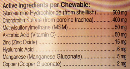 Advanced Hip & Joint Chewable Tablets for Dogs | Glucosamine & Chondroitin for Cartilage Support & Mobility – 300 Tablets