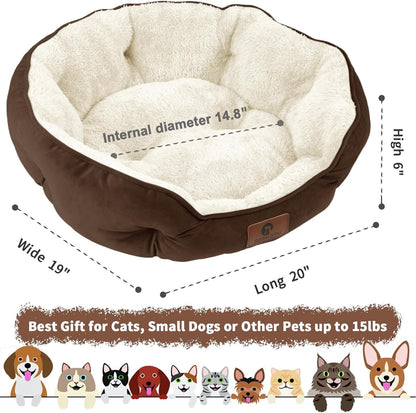 CosyNest: Soft & Washable Pet Bed for Small Dogs and Cats