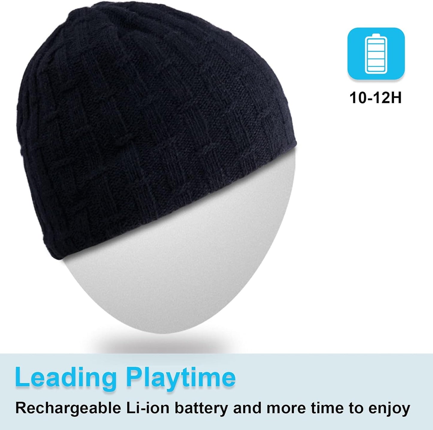 Wireless Bluetooth Beanie for Men & Women - Music Hat for Outdoor Sports