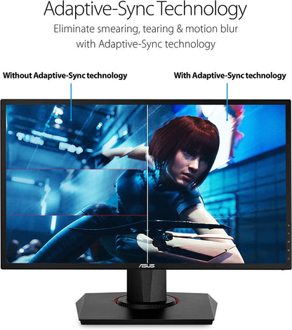 ASUS VG248QG 24" G-SYNC Gaming Monitor | 165Hz, 1080P, 0.5ms, Eye Care, DP/HDMI/DVI - Black